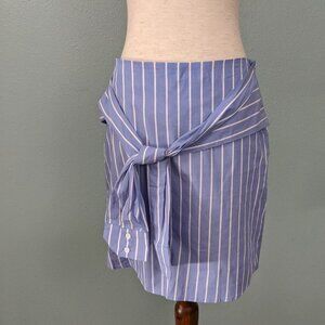 NWT Socialite shirt skirt blue white S